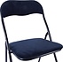 Folding chair- Folding chair velvet seat and back covered - chair - table chair - folding chair -dark blue - chair - table chair - folding chair - Velvet folding chair - Luxury folding chair - With cushions - Chair - Chairs - Folding chairs - Chair - Prem