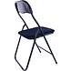 Discountershop Folding chair- Folding chair velvet seat and back covered - chair - table chair - folding chair - dark blue - chair - table chair - folding chair - Velvet folding chair - Luxury folding chair - With cushions - Chair - Chairs - Folding chairs - Chair - Pre