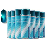 Merkloos 7x Spray paint | spray paint | Spray can | turquoise metallic 3010 / 2125 | Varnish | Quick drying | Transparent | Inside & Outside| 2800ml Merkloos 7x Spray paint | spray paint | Spray can | turquoise metallic 3010 / 2125 | Varnish | Quick drying | Transparent | Inside & Outside| 2800ml