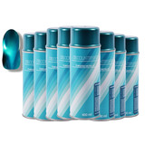 Discountershop 8x Spray paint | spray paint | Spray can | turquoise metallic 3010 / 2125 | Varnish | Quick drying | Transparent | Inside & Outside| 3200ml Discountershop 8x Spray paint | spray paint | Spray can | turquoise metallic 3010 / 2125 | Varnish | Quick drying | Transparent | Inside & Outside| 3200ml