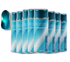 Discountershop 8x Spray paint | spray paint | Spray can | turquoise metallic 3010 / 2125 | Varnish | Quick drying | Transparent | Inside & Outside| 3200ml Discountershop 8x Spray paint | spray paint | Spray can | turquoise metallic 3010 / 2125 | Varnish | Quick drying | Transparent | Inside & Outside| 3200ml