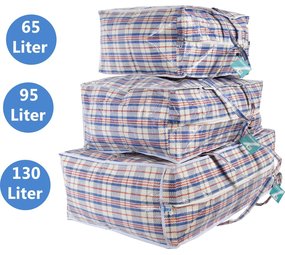 Discountershop Discountershop® Opbergtas 130, 95 en 65 liter | Big shopper Jumbo shoppers | Reistas extra groot | Grote boodschappentas | Zak geruit | Mega tas | Wastas | Boodschappentas met rits – 3 stuks -opbergtas Discountershop Discountershop® Opbergtas 130, 95 en 65 liter | Big shopper Jumbo shoppers | Reistas extra groot | Grote boodschappentas | Zak geruit | Mega tas | Wastas | Boodschappentas met rits – 3 stuks -opbergtas