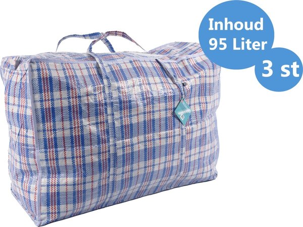 Discountershop Discountershop® Storage bag 130, 95 and 65 liters | Big shopper Jumbo shopper | Travel bag extra large | Large shopping bag | Pocket checked | Mega bag | Laundry bag | Shopping bag with zipper - 3 pieces -storage bag Discountershop Discountershop® Storage bag 130, 95 and 65 liters | Big shopper Jumbo shopper | Travel bag extra large | Large shopping bag | Pocket checked | Mega bag | Laundry bag | Shopping bag with zipper - 3 pieces -storage bag