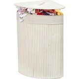 Discountershop Bamboe 60L Wasmand Met Deksel - Incl. uitneembare waszak Bamboe Opbergmand/ Wasmand - 29 x 39 x 57 cm Discountershop Bamboe 60L Wasmand Met Deksel - Incl. uitneembare waszak Bamboe Opbergmand/ Wasmand - 29 x 39 x 57 cm