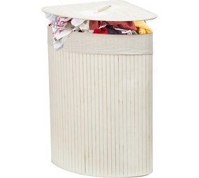 Discountershop Bamboo 60L Laundry Basket With Lid - Incl. Removable Laundry Bag Bamboo Storage Basket / Laundry Basket - 29 x 39 x 57 cm Discountershop Bamboo 60L Laundry Basket With Lid - Incl. Removable Laundry Bag Bamboo Storage Basket / Laundry Basket - 29 x 39 x 57 cm