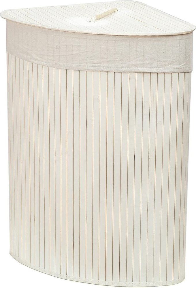 Discountershop Bamboo 60L Laundry Basket With Lid - Incl. Removable Laundry Bag Bamboo Storage Basket / Laundry Basket - 29 x 39 x 57 cm Discountershop Bamboo 60L Laundry Basket With Lid - Incl. Removable Laundry Bag Bamboo Storage Basket / Laundry Basket - 29 x 39 x 57 cm
