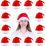 Discountershop 12 Stuks Kerstmuts |Merry Christmas |100% Polyester luxe kerstmuts voor kinderen | Kerstmutsen Discountershop 12 Stuks Kerstmuts |Merry Christmas |100% Polyester luxe kerstmuts voor kinderen | Kerstmutsen