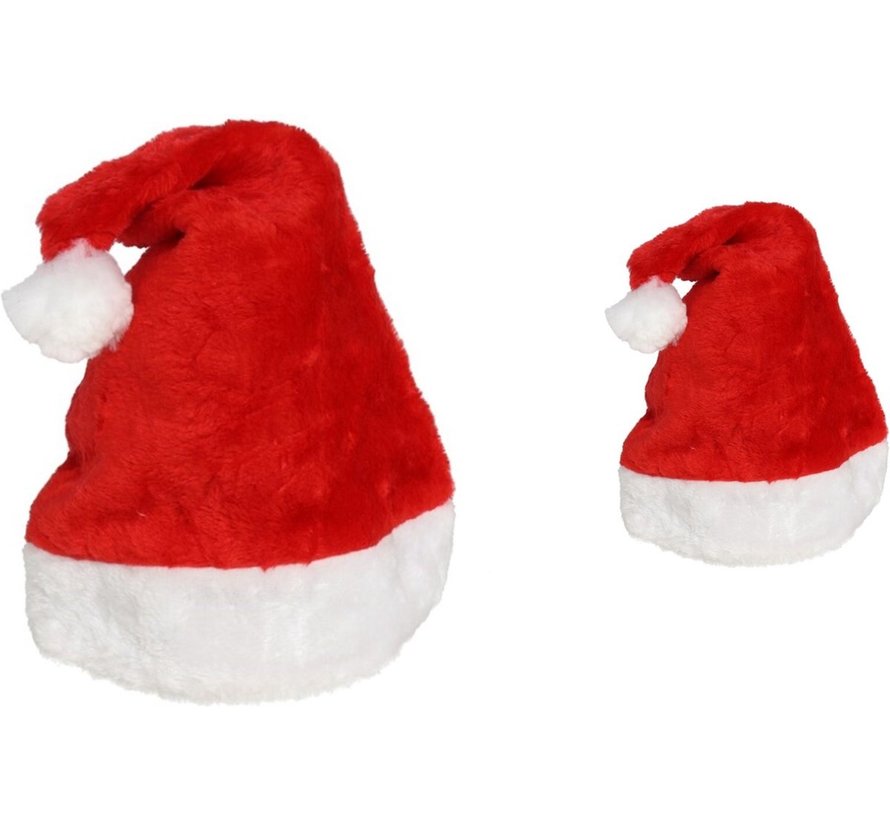 12 Stuks Kerstmuts |Merry Christmas |100% Polyester luxe kerstmuts voor kinderen | Kerstmutsen