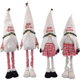 Discountershop Gnome Standing 100 cm and low to 75 cm - Christmas Gnome Pointed Hat - Gnomes - Santa Claus | Dwarf | Standing Pointed Cap | Christmas sitting leprechaun Stuffed with plush | stable Gnome