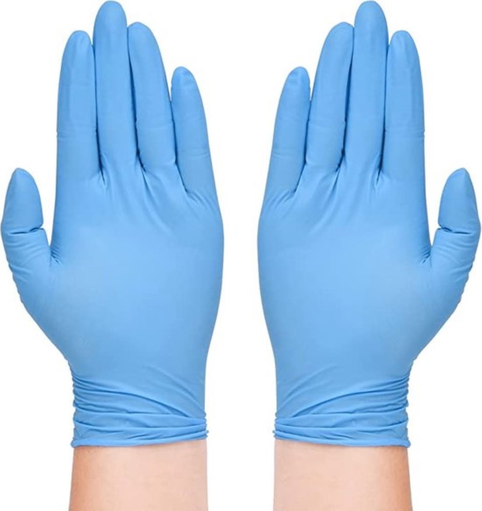 Discountershop 200 stuks nitril handschoenen synthetische onderzoekshandschoenen van vinyl - poedervrije, latexvrije, wegwerphandschoenen voor medisch gebruik, voedselbereiding en reiniging - Hoogwaardige en veelzijdige bescherming - MAAT L Discountershop 200 stuks nitril handschoenen synthetische onderzoekshandschoenen van vinyl - poedervrije, latexvrije, wegwerphandschoenen voor medisch gebruik, voedselbereiding en reiniging - Hoogwaardige en veelzijdige bescherming - MAAT L