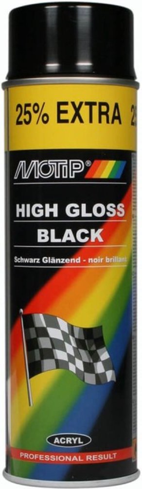 Motip Spray can Lacquer Motip set 4 pieces - Spray can matt black paint Matt Black - Spray can satin black paint - Spray can high gloss black paint - Spray can Primer Primer black paint or Primer with content of 500ML Motip Spray can Lacquer Motip set 4 pieces - Spray can matt black paint Matt Black - Spray can satin black paint - Spray can high gloss black paint - Spray can Primer Primer black paint or Primer with content of 500ML