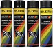 Spuitbus Lak Motip set 4 stuks - Spuitbus mat zwart verf Matt Black - Spuitbus zijdeglans zwart verf - Spuitbus hoogglans zwart verf - Spuitbus Grondverf Primer zwart verf of Grondverf met inhoud van 500ML Spuitbus Lak Motip set 4 stuks - Spuitbus mat zwart verf Matt Black - Spuitbus zijdeglans zwart verf - Spuitbus hoogglans zwart verf - Spuitbus Grondverf Primer zwart verf of Grondverf met inhoud van 500ML