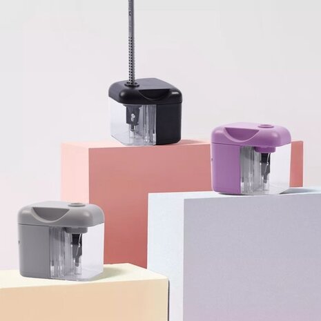 Discountershop Elektrische Puntenslijper Potloodslijper 4xAA batterijen