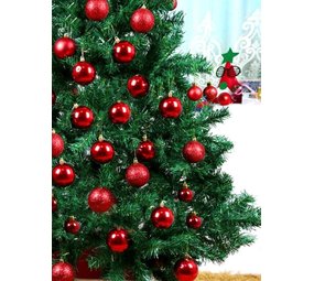 Discountershop Christmas balls round 94 pieces | Christmas balls in different sizes. Discountershop Christmas balls round 94 pieces | Christmas balls in different sizes.