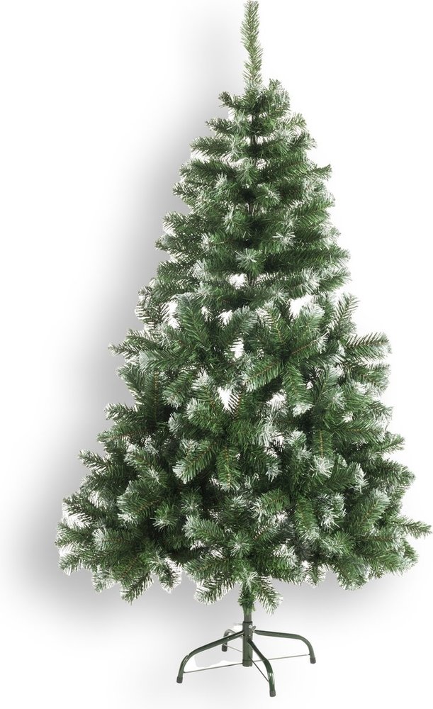 Discountershop Silver Fir Artificial Christmas Tree - 120 cm - 280 peaks with snow
