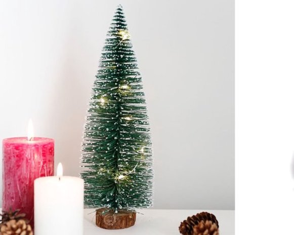 Discountershop Small Christmas tree 41CM| 20Led with white snow | Decorative Christmas Tree | Artificial Christmas tree Discountershop Small Christmas tree 41CM| 20Led with white snow | Decorative Christmas Tree | Artificial Christmas tree