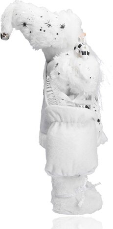 Discountershop Vrolijk Kerstman tas vol cadeautjes | witte kerstman | Tafeldecoratie | winterdecoratie |Kerstpop figuur| van muts tot bodem 37cm Discountershop Vrolijk Kerstman tas vol cadeautjes | witte kerstman | Tafeldecoratie | winterdecoratie |Kerstpop figuur| van muts tot bodem 37cm