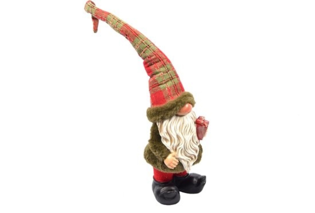 Discountershop 1 Pieces Christmas gnome in cute design | 12x10x50 |garden gnome for christmas decoration |decorative gnome room decoration for inside and outside |dwarf small Discountershop 1 Pieces Christmas gnome in cute design | 12x10x50 |garden gnome for christmas decoration |decorative gnome room decoration for inside and outside |dwarf small