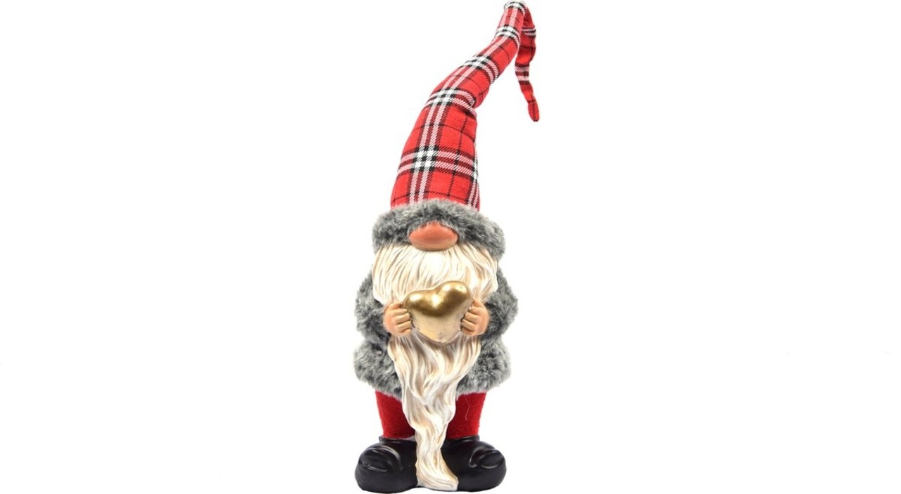 Discountershop 1 Pieces Christmas gnome in cute design | 12x10x50 |garden gnome for christmas decoration |decorative gnome room decoration for inside and outside |dwarf small Discountershop 1 Pieces Christmas gnome in cute design | 12x10x50 |garden gnome for christmas decoration |decorative gnome room decoration for inside and outside |dwarf small