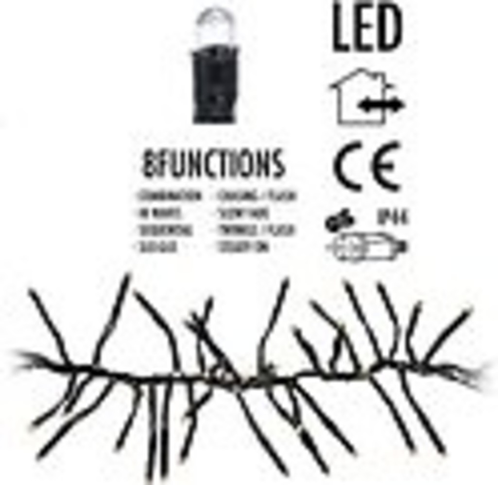 Discountershop Christmas trees Christmas tree lighting - 450 cm - warm white - 768 light points - 64 Flashing lights Discountershop Christmas trees Christmas tree lighting - 450 cm - warm white - 768 light points - 64 Flashing lights