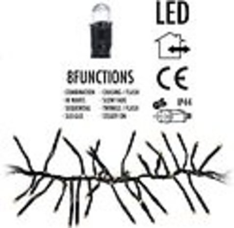 Discountershop Kerstbomen Kerstboomverlichting - 450 cm - warm wit - 768 lichtpunten - 64 Knipperende lichten Discountershop Kerstbomen Kerstboomverlichting - 450 cm - warm wit - 768 lichtpunten - 64 Knipperende lichten