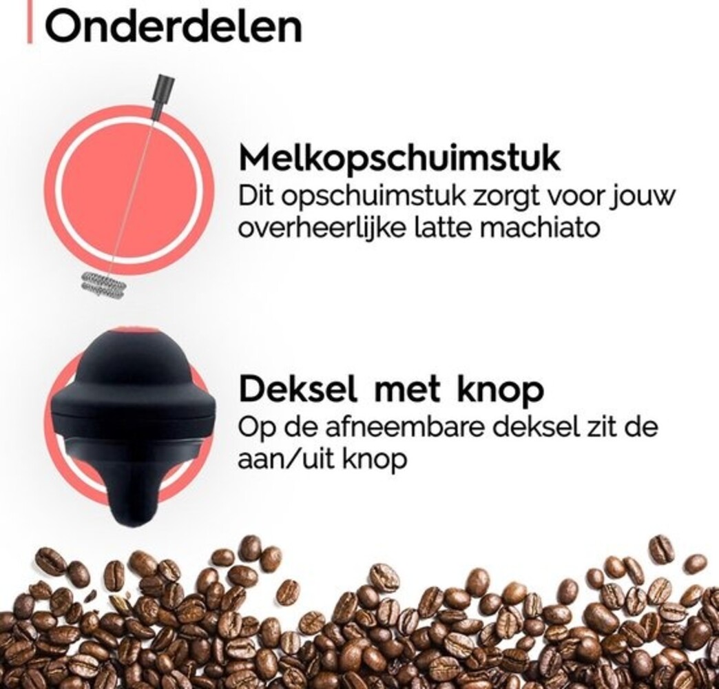 Discountershop Electric Milk Frother Stainless Steel - Frother Manual Milk Frother - Anti-caking Glass - Milk Frother - Wireless Milk Frother for Cappuccino - Latte Macchiato-BPA Free - Stainless Steel - Suitable for all types of Milk - Frothing and Heating