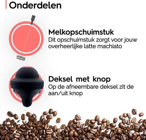 Discountershop Electric Milk Frother Stainless Steel - Frother Manual Milk Frother - Anti-caking Glass - Milk Frother - Wireless Milk Frother for Cappuccino - Latte Macchiato-BPA Free - Stainless Steel - Suitable for all types of Milk - Frothing and Heating