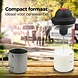 Discountershop Electric Milk Frother Stainless Steel - Frother Manual Milk Frother - Anti-caking Glass - Milk Frother - Wireless Milk Frother for Cappuccino - Latte Macchiato-BPA Free - Stainless Steel - Suitable for all types of Milk - Frothing and Heating