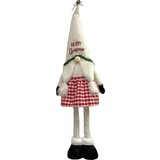 Discountershop Gnome Staand 100 cm en laag naar 75 cm - Kerst Kabouter Puntmuts - Kabouters - Kerstman | Dwerg | Staand Puntmuts | Kerst zittende kabouter Gevuld met pluche | stabiele Gnome