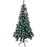 Discountershop Zilverspar Kunstkerstboom - 150 cm - 450 toppen met sneeuw Kunstkerstboom - Groen - 150 cm Discountershop Zilverspar Kunstkerstboom - 150 cm - 450 toppen met sneeuw Kunstkerstboom - Groen - 150 cm