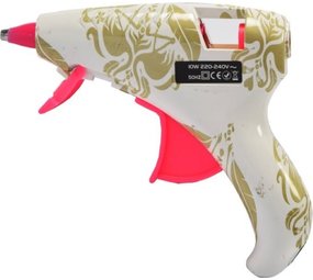 Merkloos Lijmpistool met lijmpatronen 10 w - 220-240 v - 50 HZ