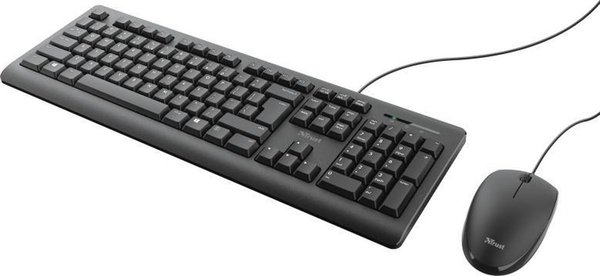 Trust Keyboard and mouse set Trust TKM-250 KEYBOARD AND MOUSE SET US - BUSINESS MODEL - Membrane keys - QWERTY