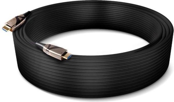 Club3d CLUB3D HDMI 2.0 UHD Active Optical Cable HDR 4K 60Hz M/M 30 meters - club3D HDMI Connection cable 30 meters Flame resistant, High Speed HDMI Black [1x HDMI plug - 1x HDMI- Metal connector:Gold Club3d CLUB3D HDMI 2.0 UHD Active Optical Cable HDR 4K 60Hz M/M 30 meters - club3D HDMI Connection cable 30 meters Flame resistant, High Speed HDMI Black [1x HDMI plug - 1x HDMI- Metal connector:Gold