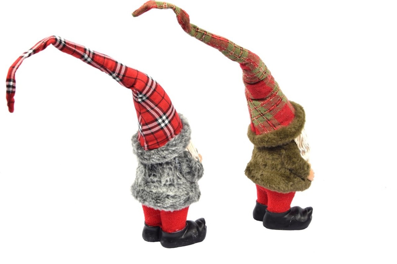Discountershop 2x Christmas gnome in cute design | 12x10x50 |garden gnome for christmas decoration |decorative gnome room decoration for inside and outside |dwarf small Discountershop 2x Christmas gnome in cute design | 12x10x50 |garden gnome for christmas decoration |decorative gnome room decoration for inside and outside |dwarf small