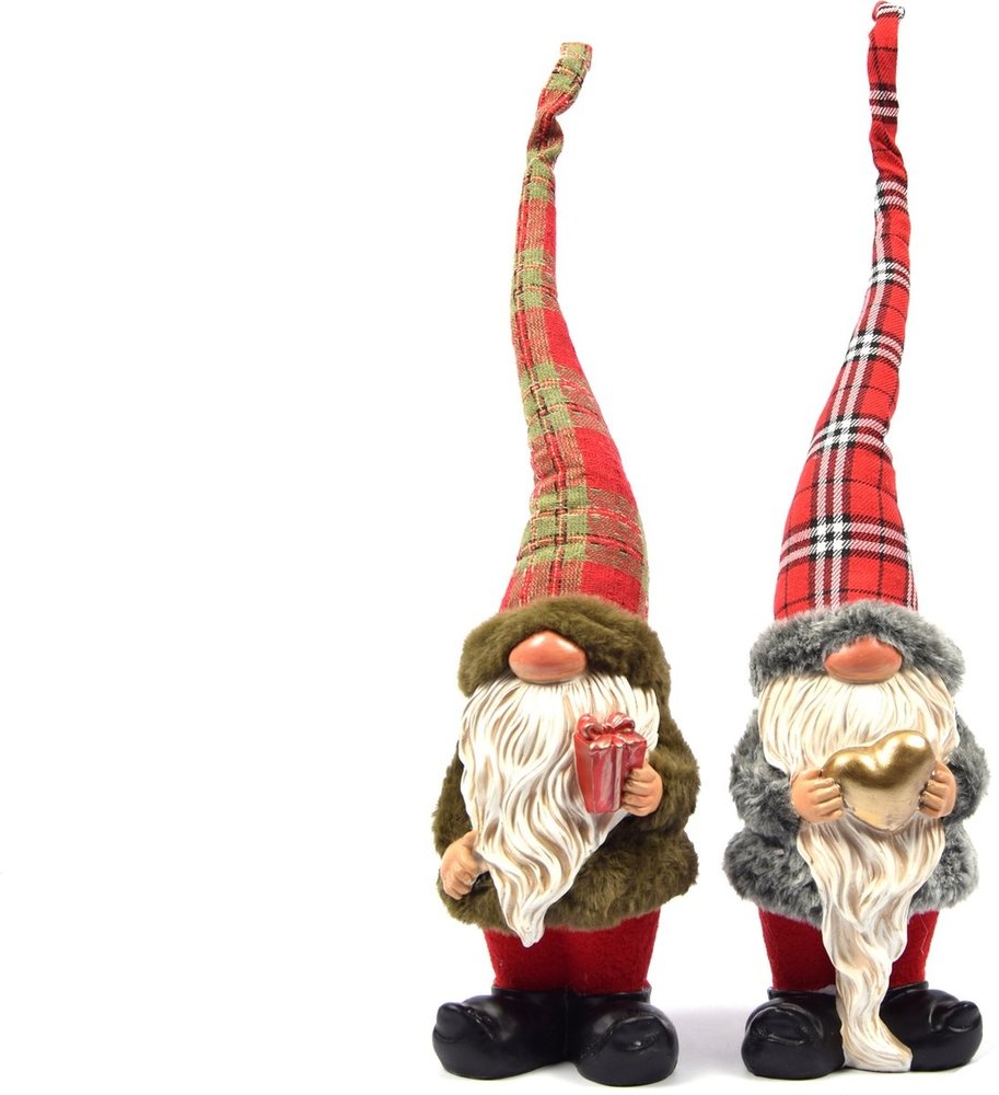 Discountershop 2x Kerst kabouter in schattig design | 12x10x50 |tuinkabouter voor kerst decoratie |decoratieve kabouter kamerdecoratie voor binnen en buiten |dwerg klein Discountershop 2x Kerst kabouter in schattig design | 12x10x50 |tuinkabouter voor kerst decoratie |decoratieve kabouter kamerdecoratie voor binnen en buiten |dwerg klein