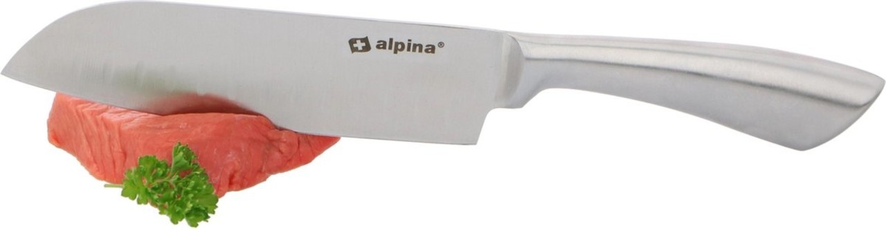 Alpina Alpina stainless steel santoku knife - 31.5 cm