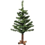 Discountershop Small Christmas tree wooden base | 110 POINTS | 90 cm | Artificial Christmas Tree | Discountershop Small Christmas tree wooden base | 110 POINTS | 90 cm | Artificial Christmas Tree |
