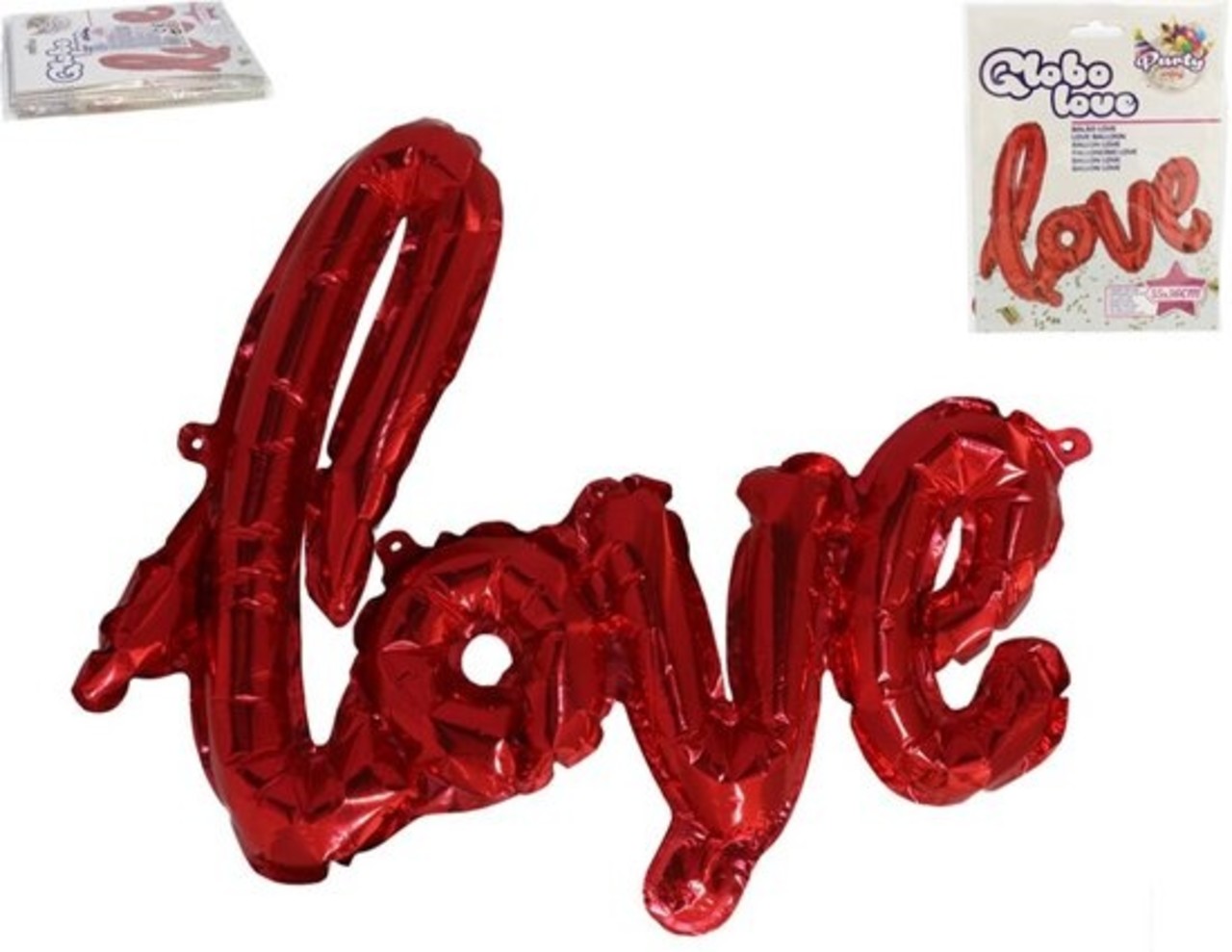 Merkloos Foil balloon Love red | Balloons Letter Set Love Red 55 cm