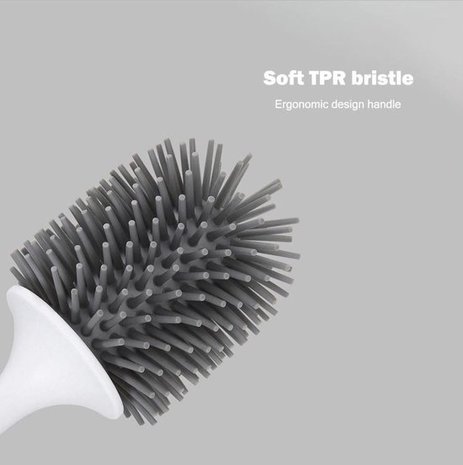 Discountershop WC Borstel in Houder - Hoge Kwaliteit - Wit - 9cmx41cm - Kwaliteitsvolle Toiletborstel en Houder Discountershop WC Borstel in Houder - Hoge Kwaliteit - Wit - 9cmx41cm - Kwaliteitsvolle Toiletborstel en Houder