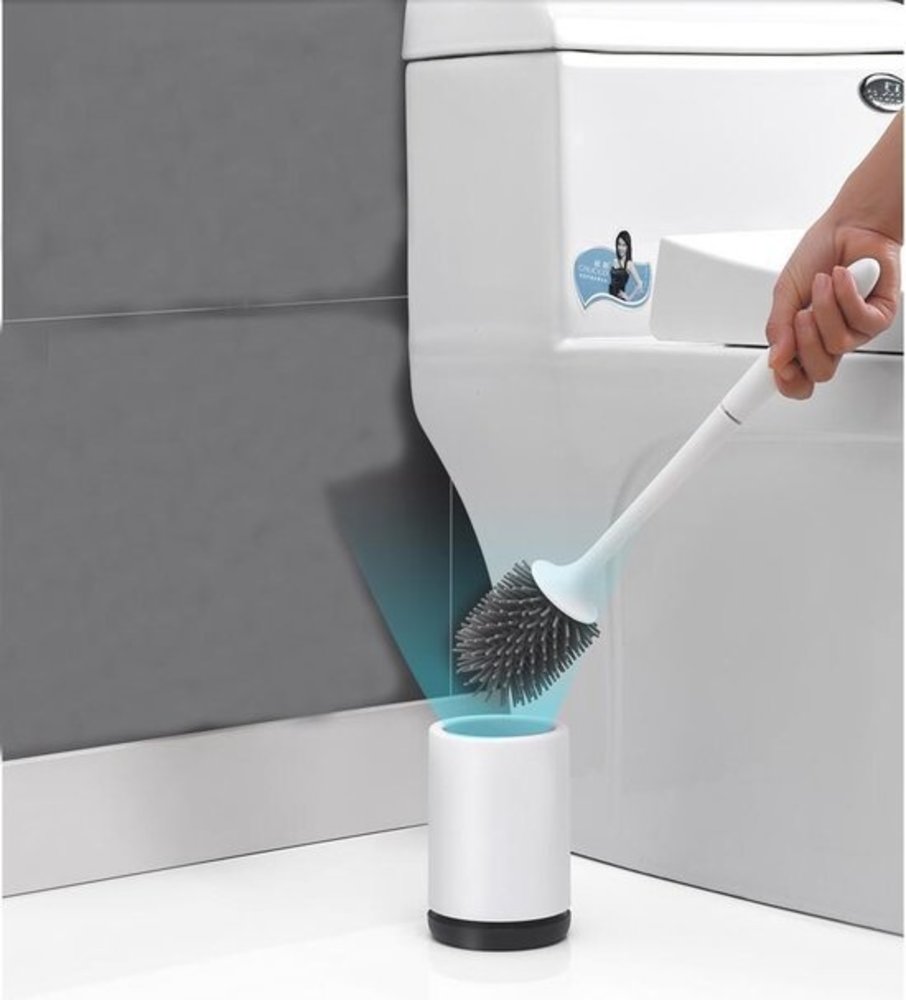 Discountershop WC Borstel in Houder - Hoge Kwaliteit - Wit - 9cmx41cm - Kwaliteitsvolle Toiletborstel en Houder Discountershop WC Borstel in Houder - Hoge Kwaliteit - Wit - 9cmx41cm - Kwaliteitsvolle Toiletborstel en Houder