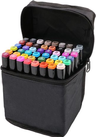 Painting Marker Pen Marker Pen Set Double Sided Markers 36 Colors Double  Sided Markers Pen Sketch Set Black Pencil Bag Artist Necessary 