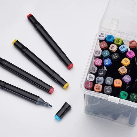 Double-sided markers / pens - set of 40 pcs