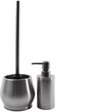 Merkloos Stainless steel toilet brush in holder - Toilet brush holder - Toilet brush - Toilet brush with freestanding holder - Brushed stainless steel Merkloos Stainless steel toilet brush in holder - Toilet brush holder - Toilet brush - Toilet brush with freestanding holder - Brushed stainless steel
