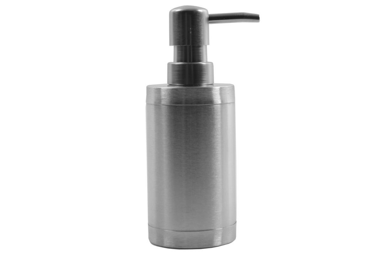 Merkloos Stainless steel toilet brush in holder - Toilet brush holder - Toilet brush - Toilet brush with freestanding holder - Brushed stainless steel