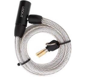 Merkloos Kabelslot met 12 mm dik inclusief 2 sleutels /Grijs Merkloos Kabelslot met 12 mm dik inclusief 2 sleutels /Grijs