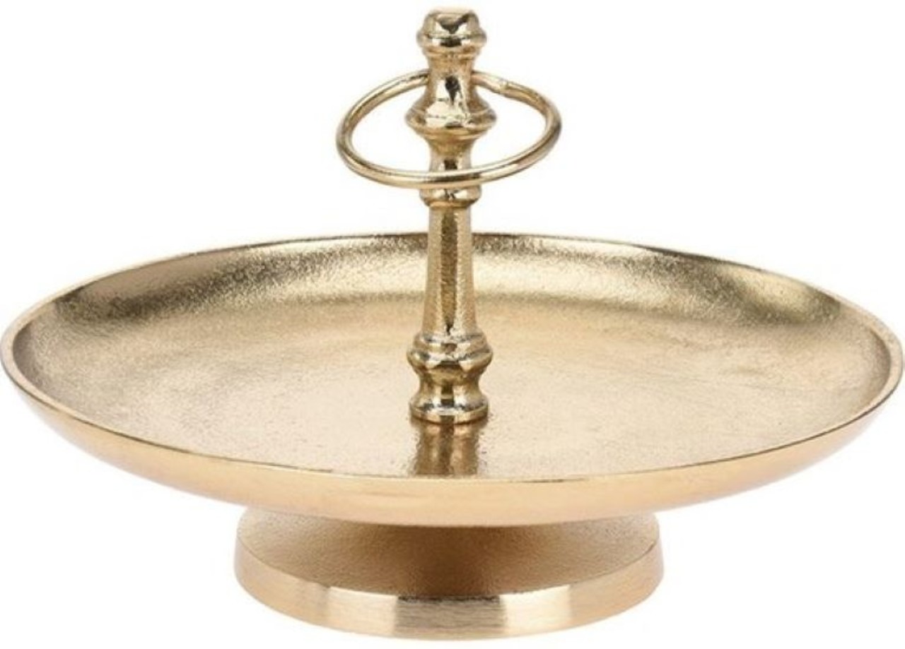 Discountershop Golden Etagere Gold 1 layer | Etageres | ø21.5cmx 16 | gold colored coating | Serving bowl - Cake Stand Discountershop Golden Etagere Gold 1 layer | Etageres | ø21.5cmx 16 | gold colored coating | Serving bowl - Cake Stand
