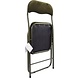 Discountershop Klapstoel met zithoogte van 43 cml Vouwstoel velvet zitvlak en rug bekleed Groen
