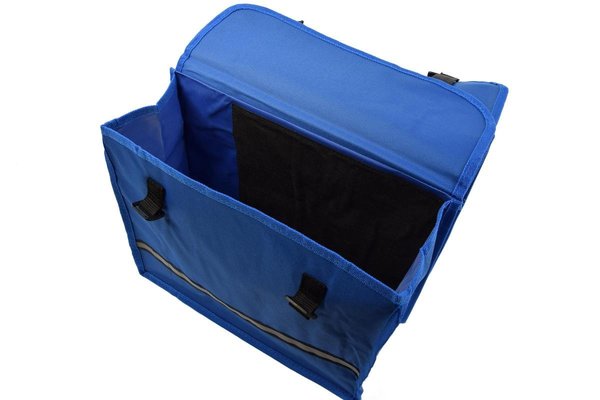 Merkloos Dubbele Fietstas waterdicht met reflecterende strepen voor extra veiligheid- Fietstas blauw 36x30x12cm Merkloos Dubbele Fietstas waterdicht met reflecterende strepen voor extra veiligheid- Fietstas blauw 36x30x12cm