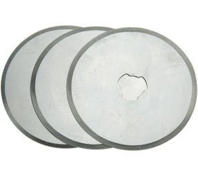 Discountershop Reservemes voor rolmes, Ø 45 mm, 3 st - Rolmes 3 stuks Reservemes Rolmes 45 Mm Staal – Stofschaar – Stof Snijder Roller – Rolmes 45 mm – Comfort – Rolmes stof – Naaien – Naaiset – Rolmes Voor Stof – Rolmessen – Snijmes