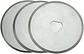 Spare blade for rotary cutter, Ø 45 mm, 3 pcs - Rotary cutter 3 pcs. Spare blade for rotary cutter, Ø 45 mm, 3 pcs - Rotary cutter 3 pcs.